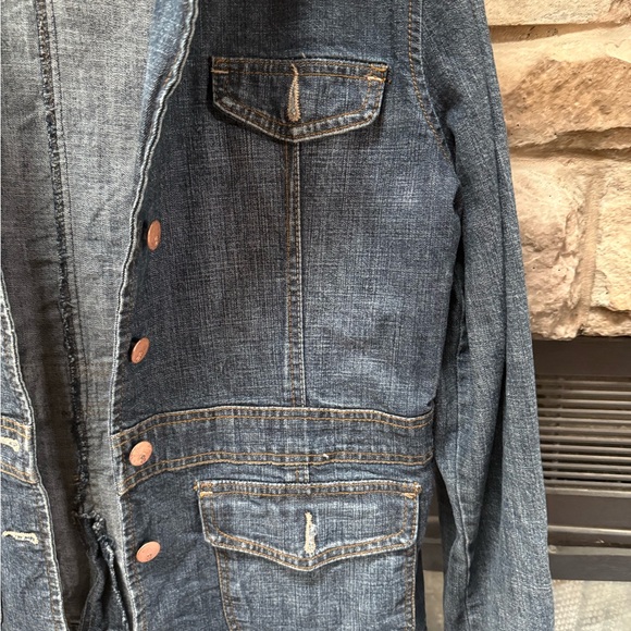 Bill Blass Jeans Women's Dark Denim Jean Jacket - Picture 6 of 9